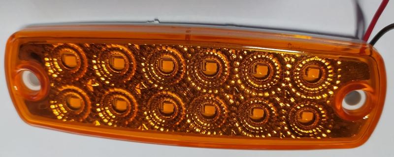 LED габарит с мигаща светлина - бели и жълти