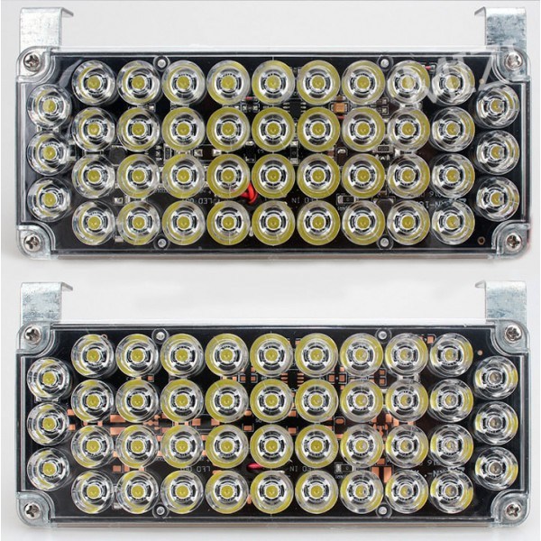 Аварийна сигнална LED лампа 12V блиц жълта светлина