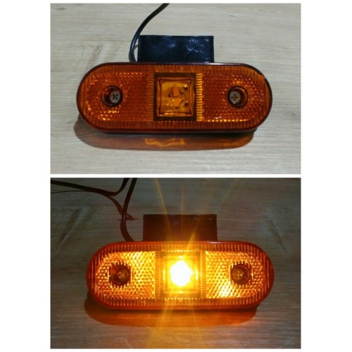 LED габарит 12/24V-Оранжев и бял