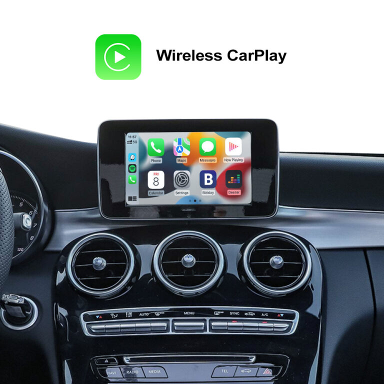 Apple CarPlay и Android Auto за Mercedes NTG5.5 | Безжичен Plug & Play модул - Big screen models 