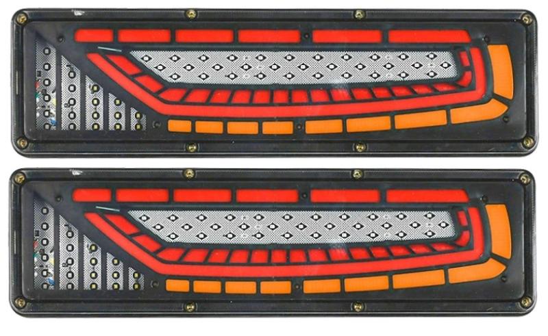Стопове LED с бягащ мигач 24V к-т -46см