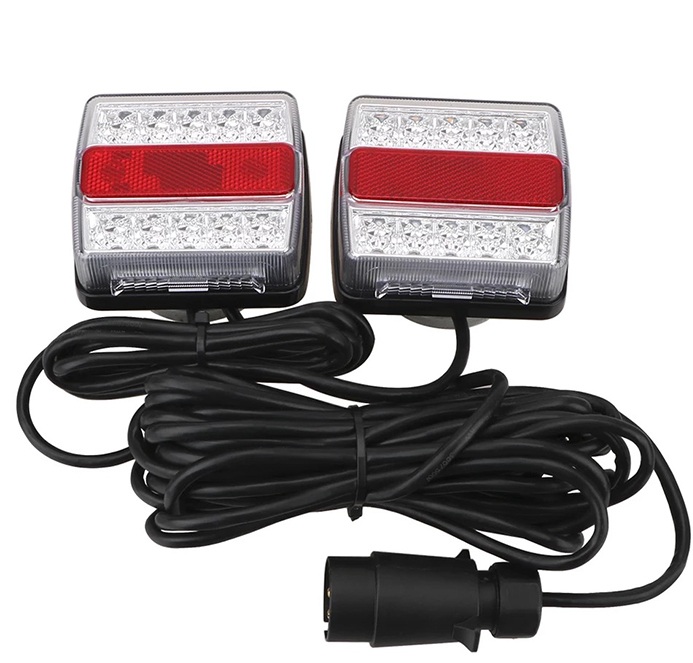 LED стопове с магнит и окабеляване 12V/24V 