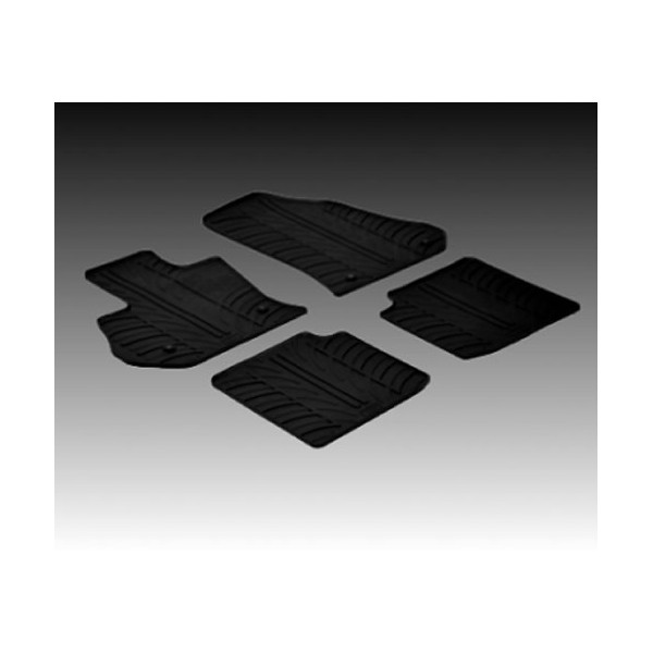 Гумени стелки Gledring за Fiat 500 2013 +