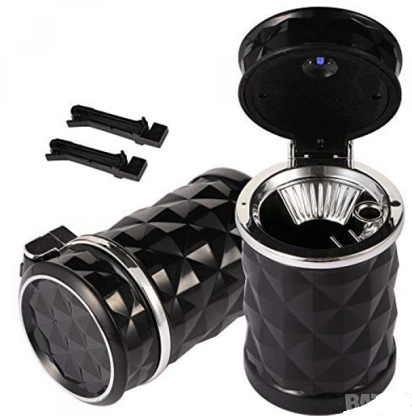 Пепелник за кола, синя светлина, 11см