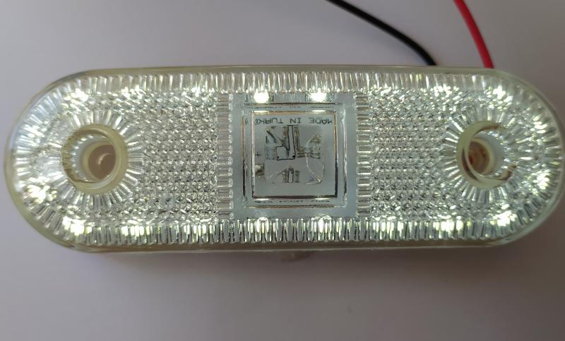 LED габарит - 12/24V бял 