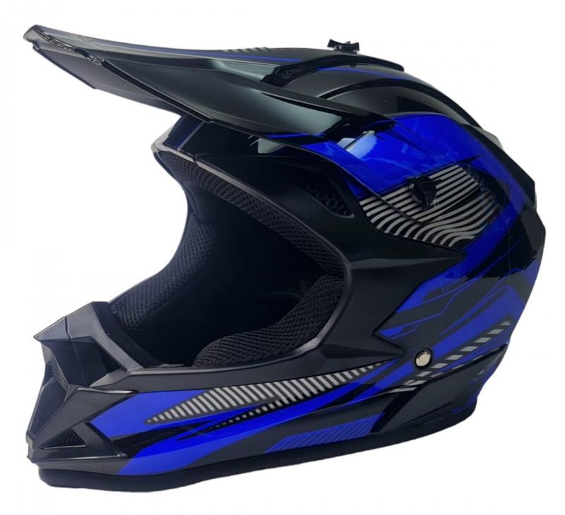 Кросова каска синя