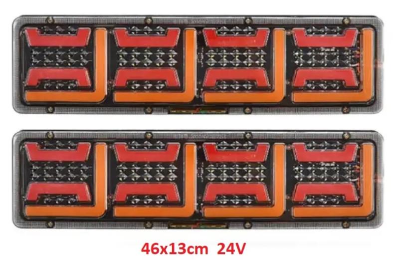 Стопове LED с бягащ мигач 24V к-т -46см