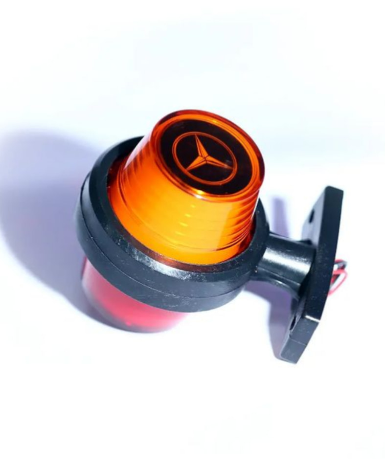 LED ЛЕД страничен габарит рогче 12 -24V  неон ефект с лого Mercedes.