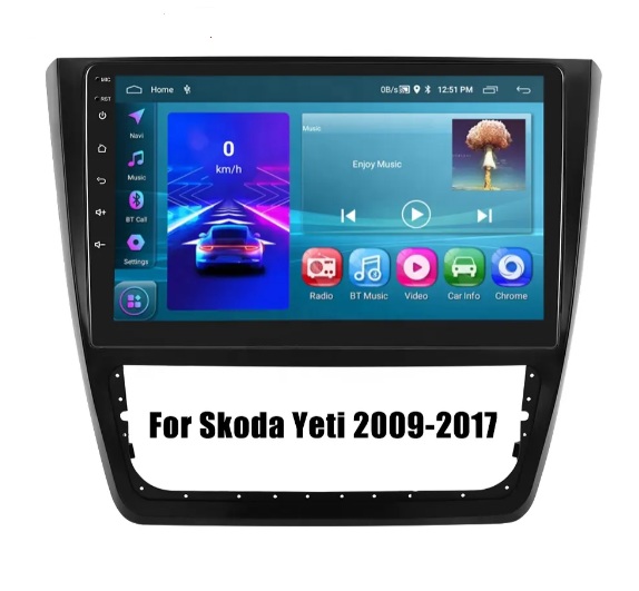 SKODA YETI 2009-2017 - 10.1´´ НАВИГАЦИЯ
