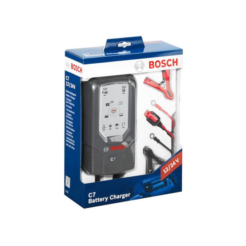Зарядно За Акумулатор, BOSCH, C7, 12V / 24V, 3.5 / 7A 